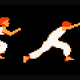 A sequence of sprites from one of Prince Of Persia’s jump animations